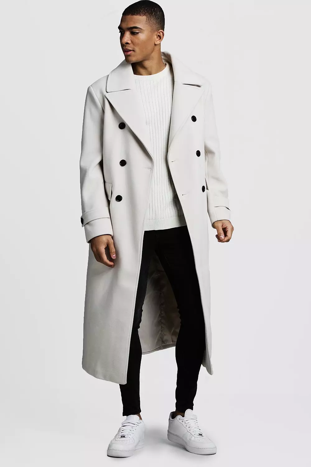 Longline Oversized Double Breasted Overcoat