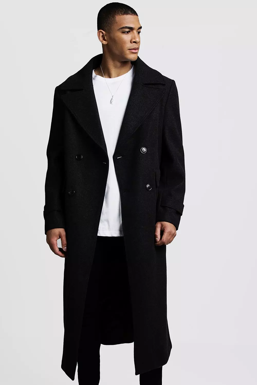 Mens on sale oversized overcoat