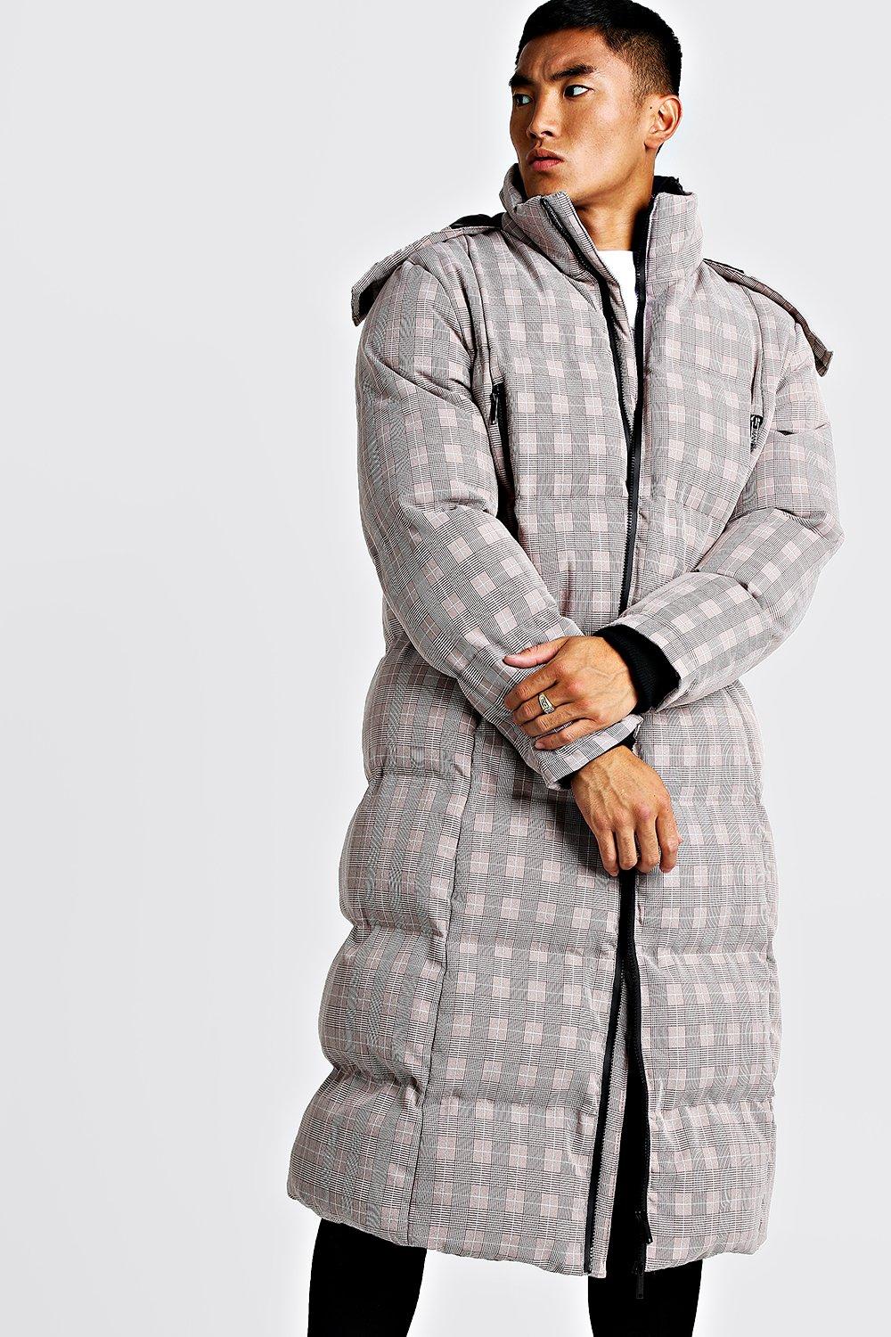 

Пуховик Duvet в клетку, Taupe