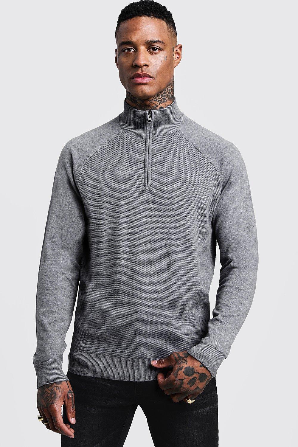 roll neck zip jumper