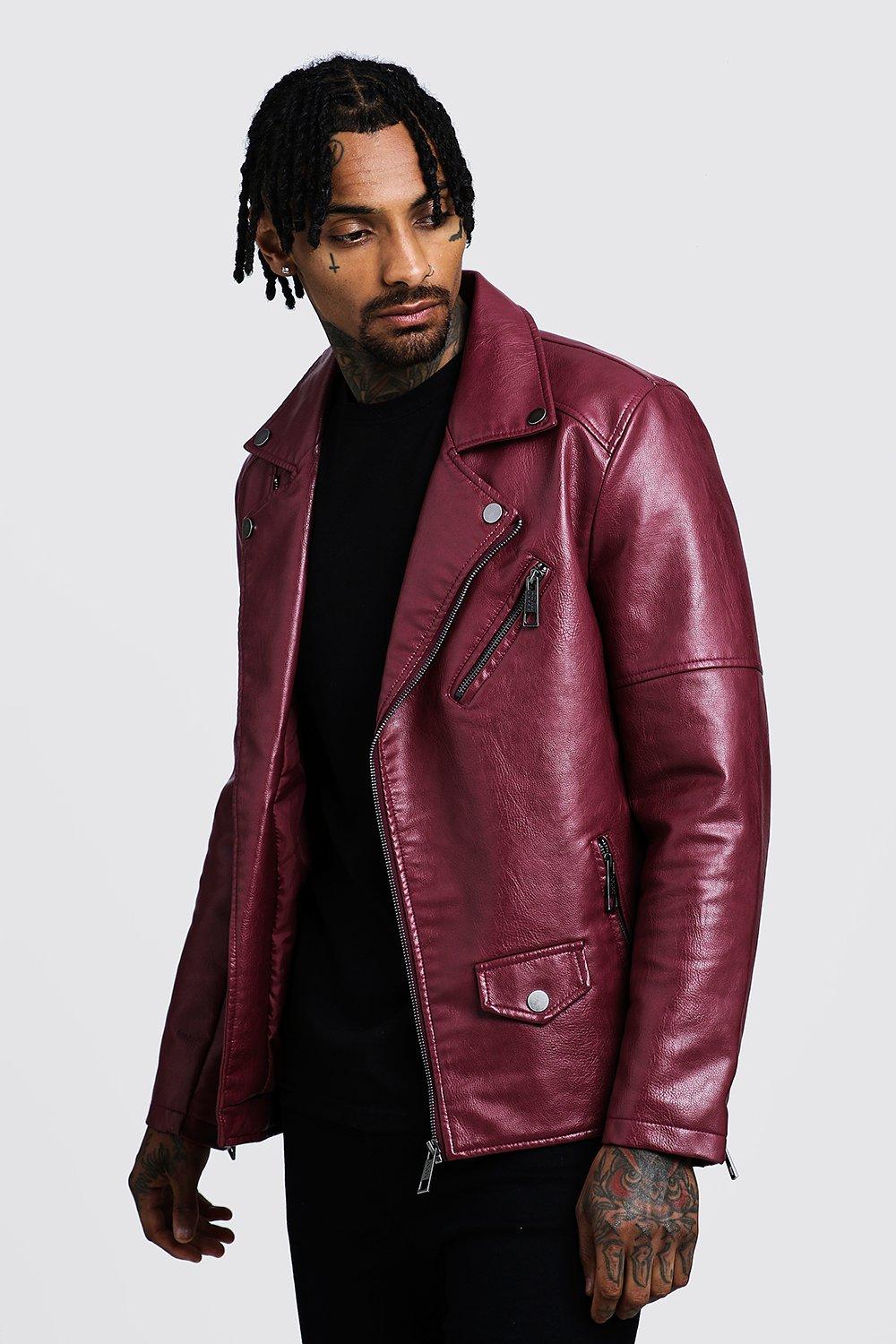 oxblood leather jacket