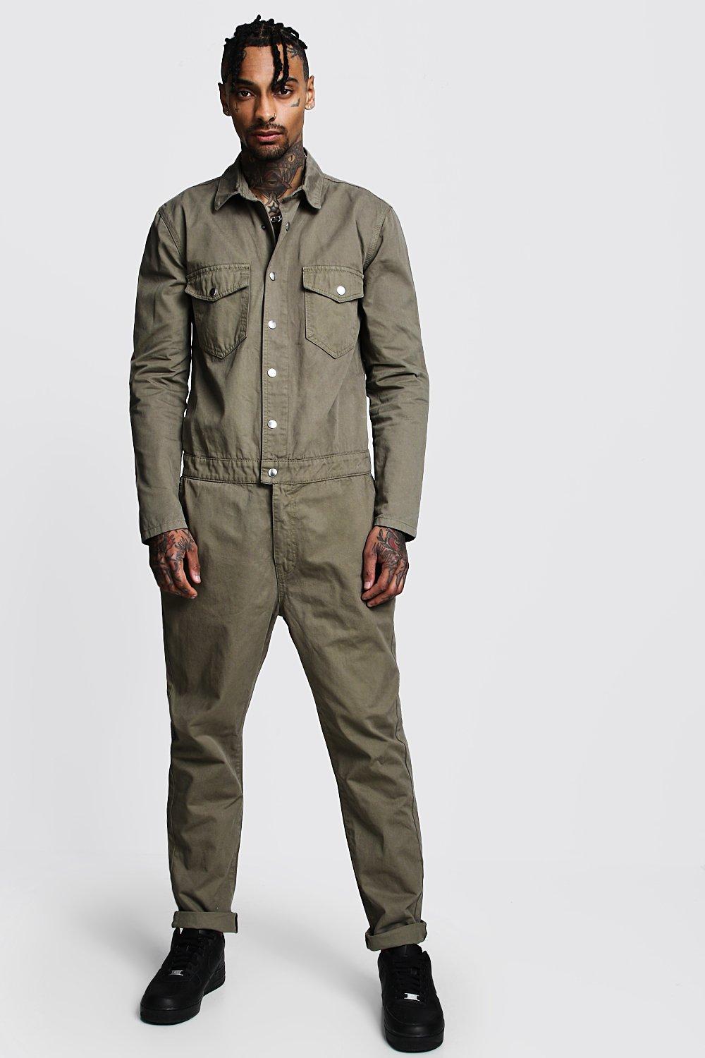 men's denim boiler suit