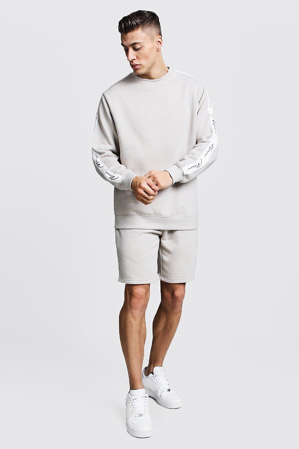 jumper and shorts tracksuit