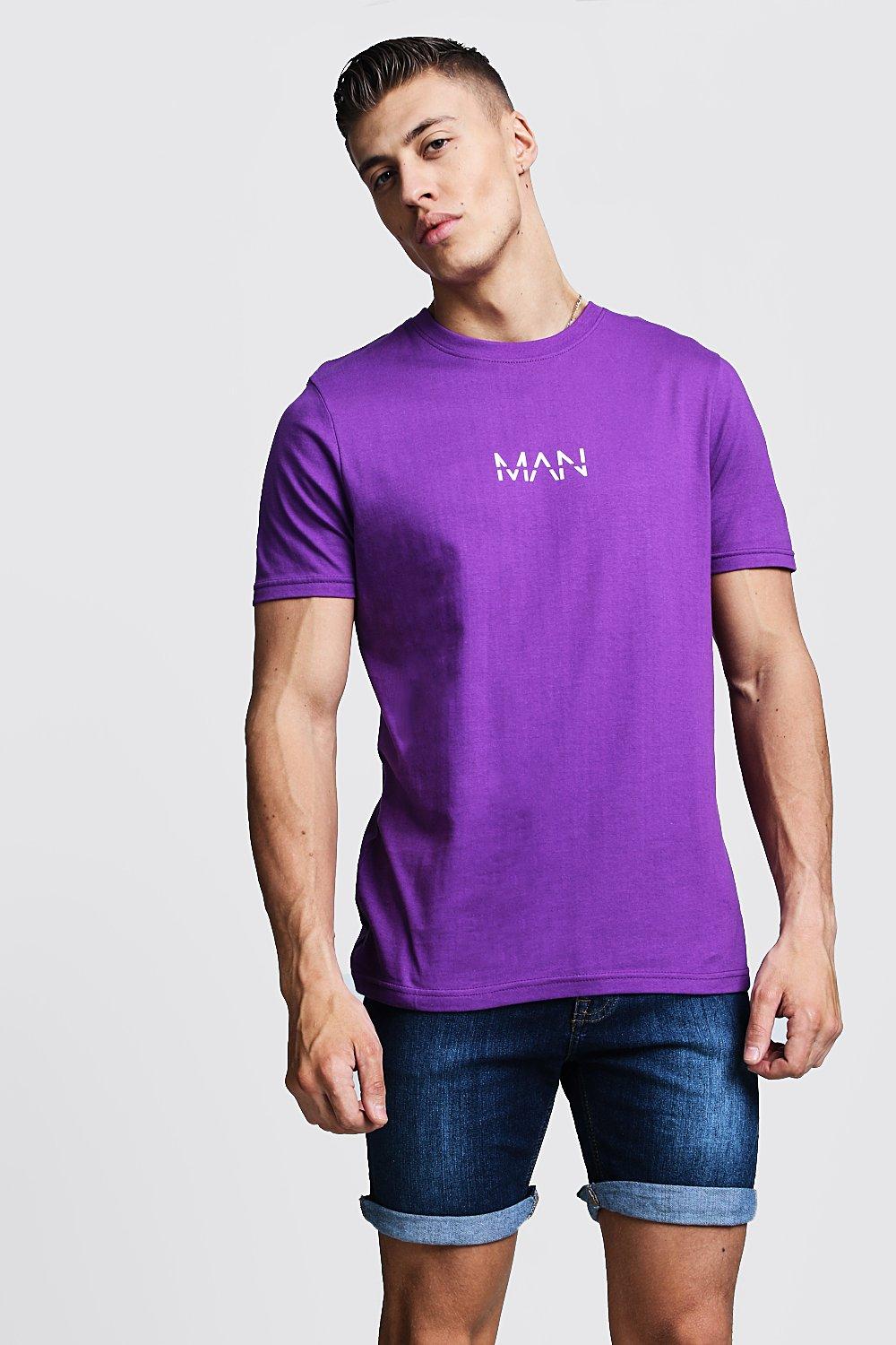 

Оригинальная футболка с логотипом MAN, Purple