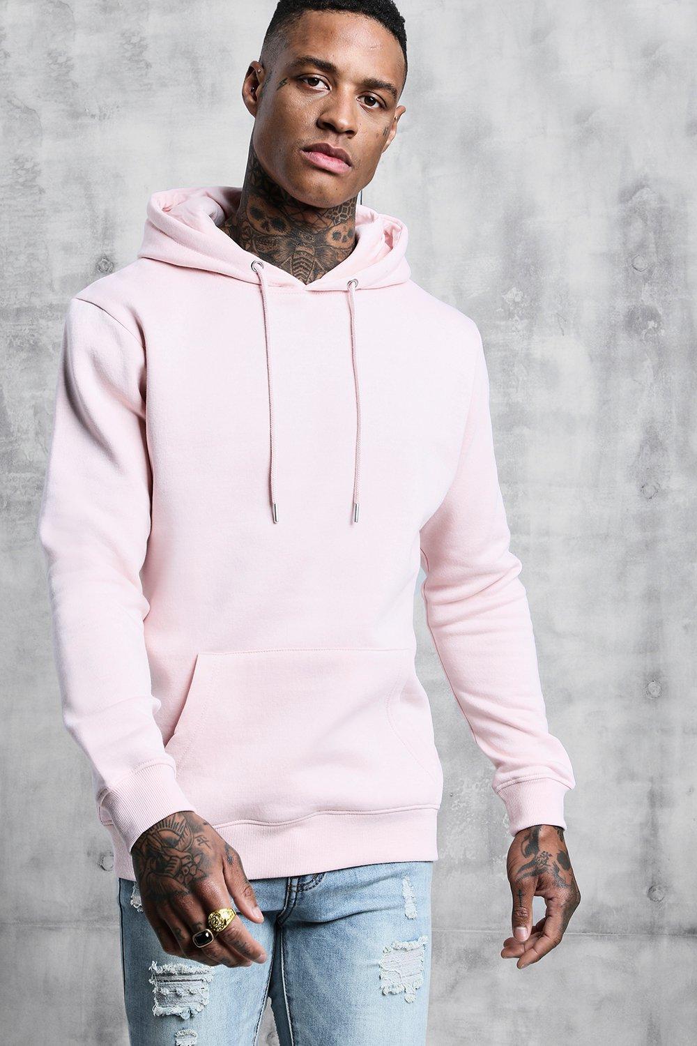 pale pink hoodie