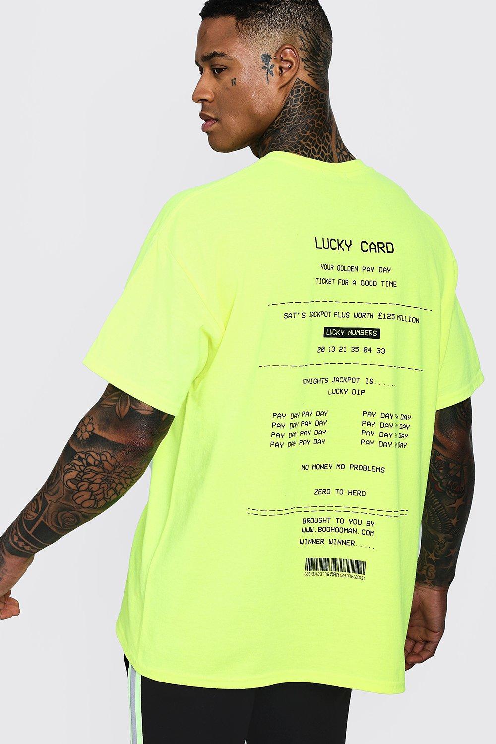 neon t shirt mens