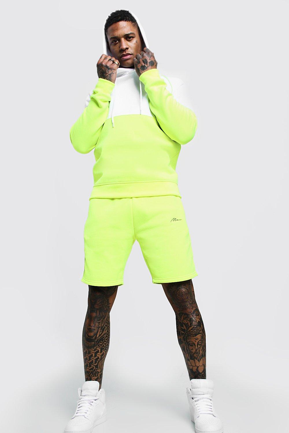 green colour tracksuit