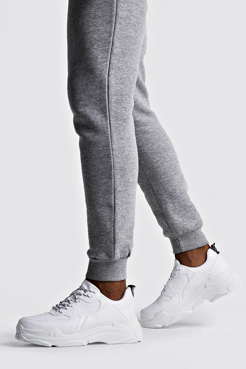 boohooman chunky trainers in black