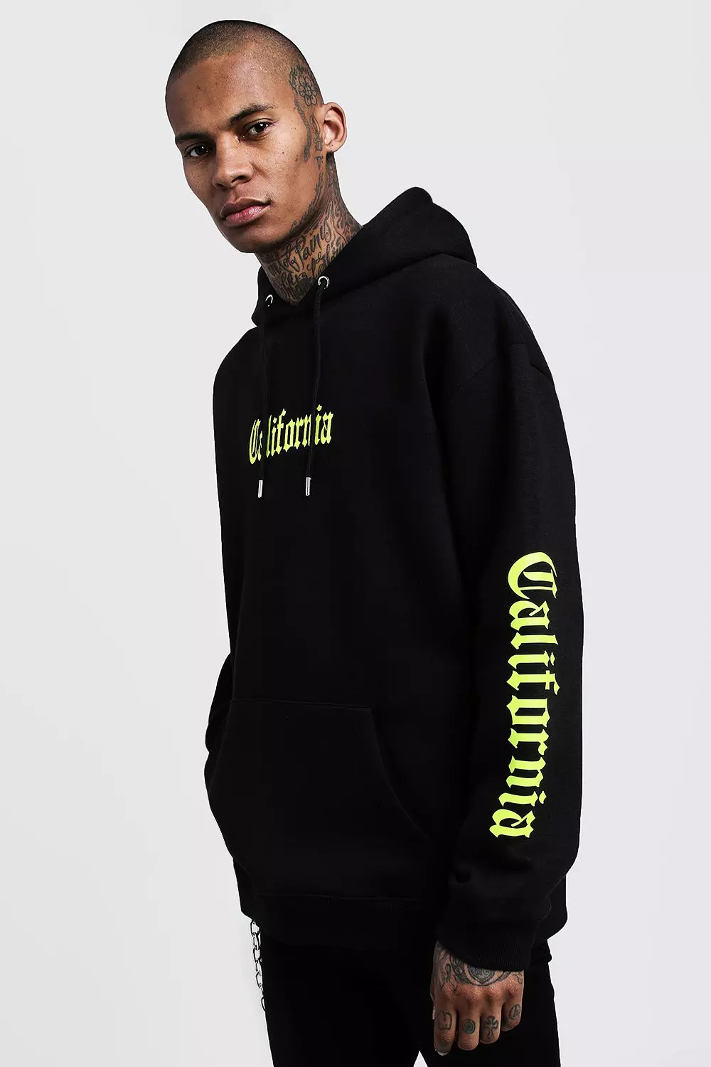 Neon on sale oversized hoodie