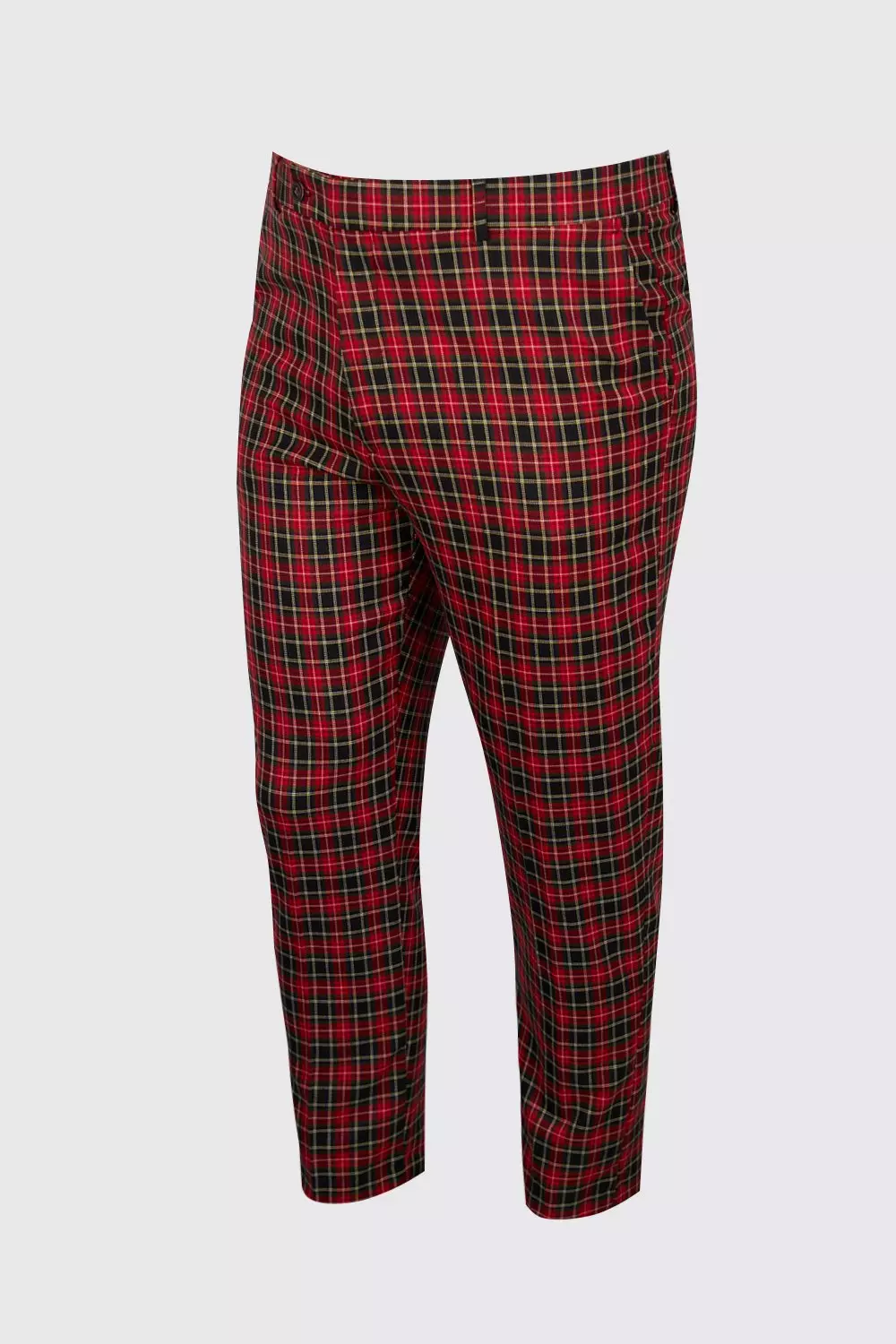 Mens cropped plaid pants sale