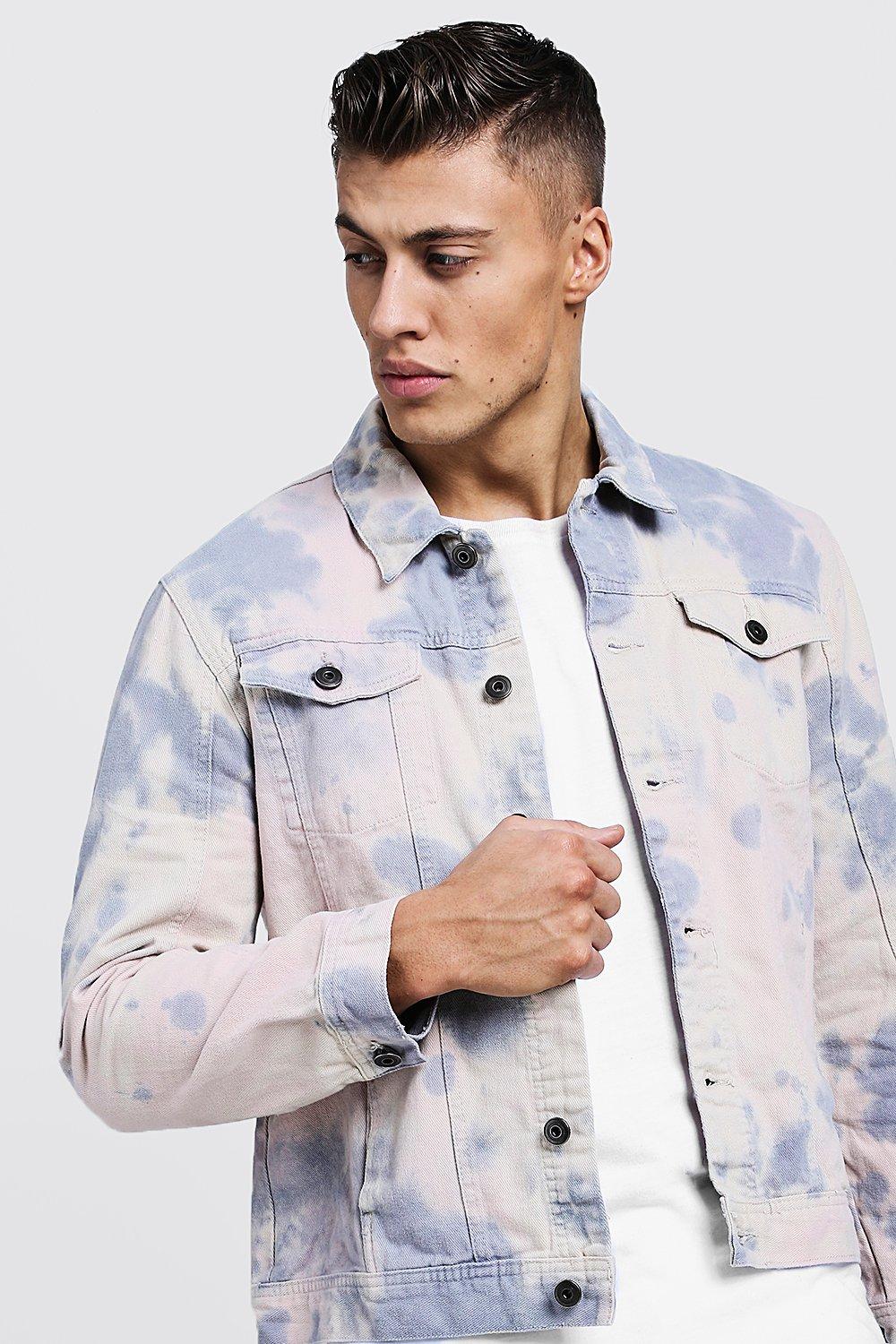 tie dye denim jacket