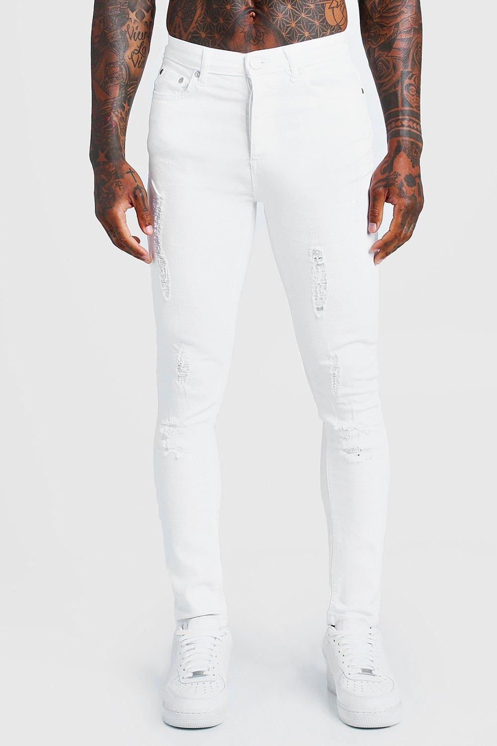 white slim jeans mens