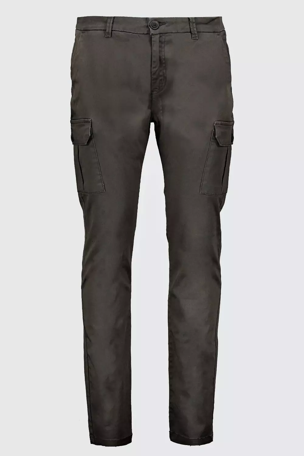 Fixed Waist Relaxed Fit Cargo Chino Pants