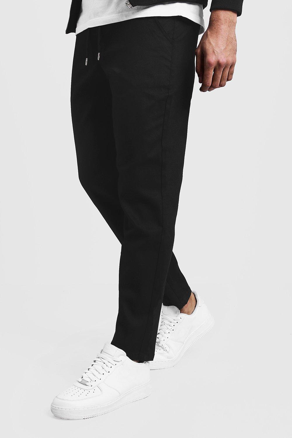 smart checked jogger trouser