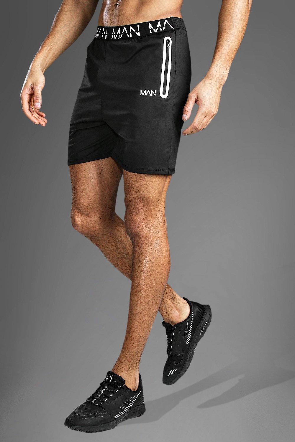 

Gym MAN Waistband Shorts, Black