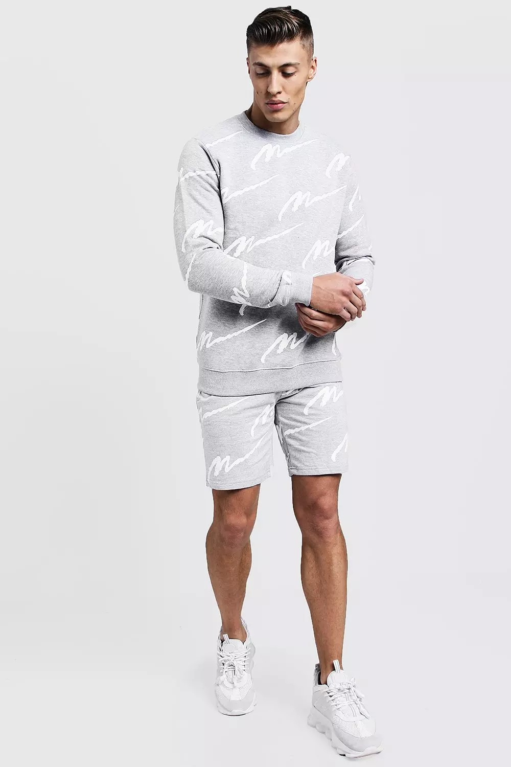 Boohooman hot sale short tracksuit