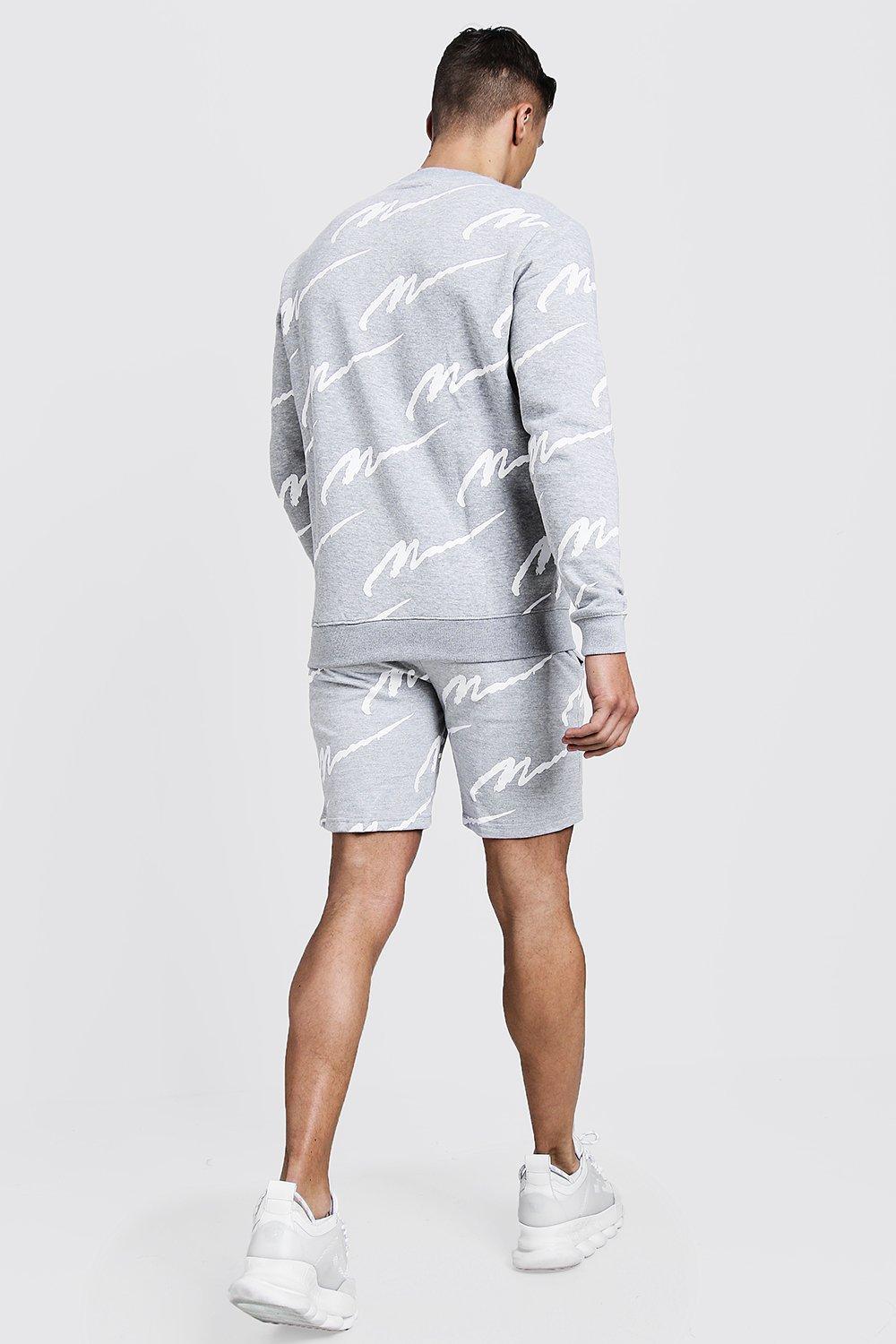 jumper and shorts tracksuit