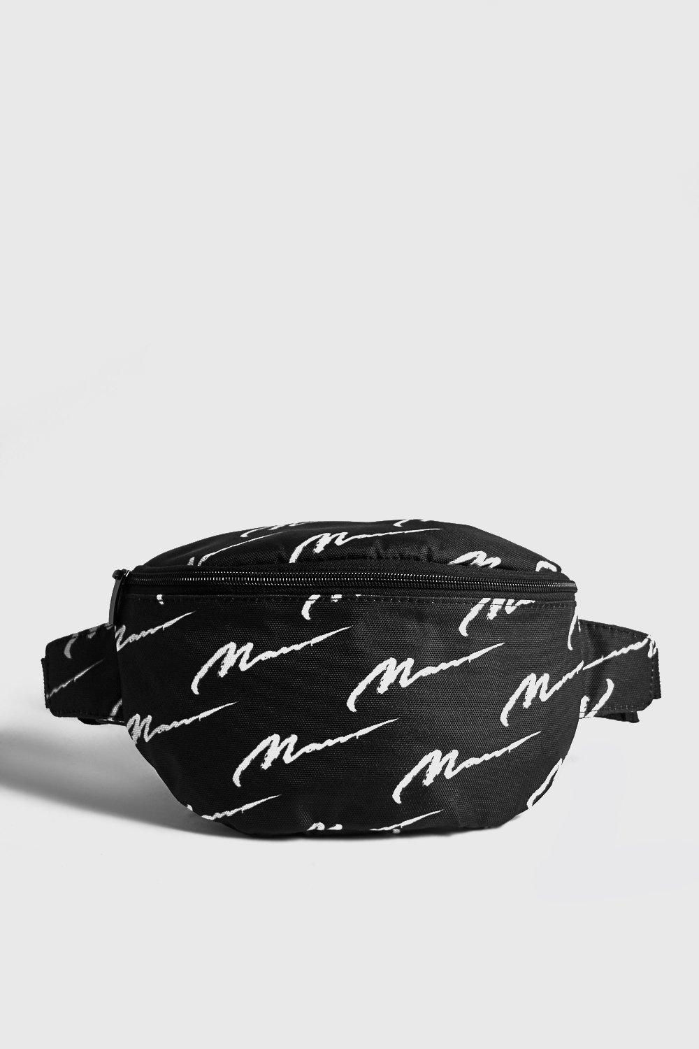 boohoo black bum bag