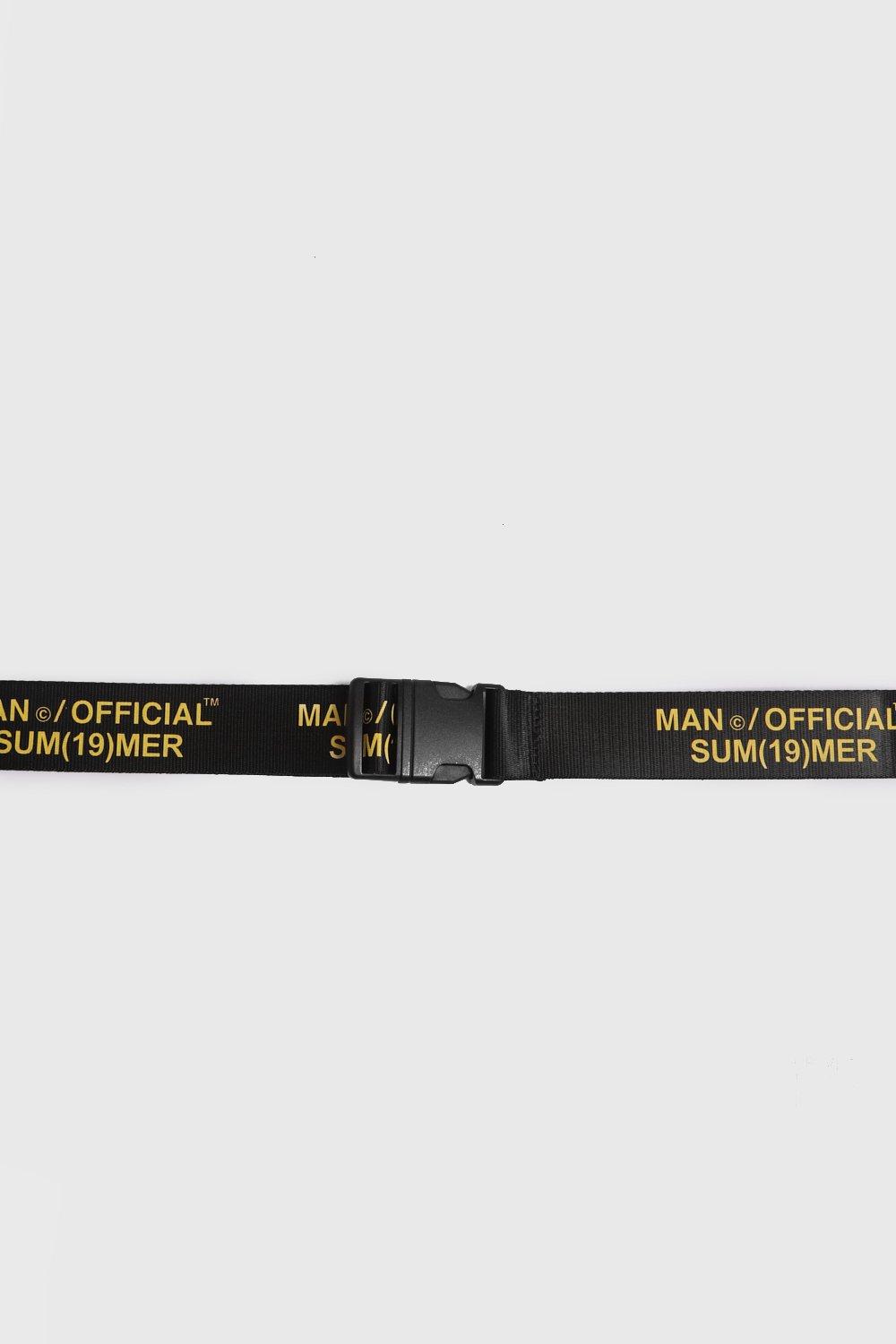 

MAN Official Printed Tape Belt, Yellow
