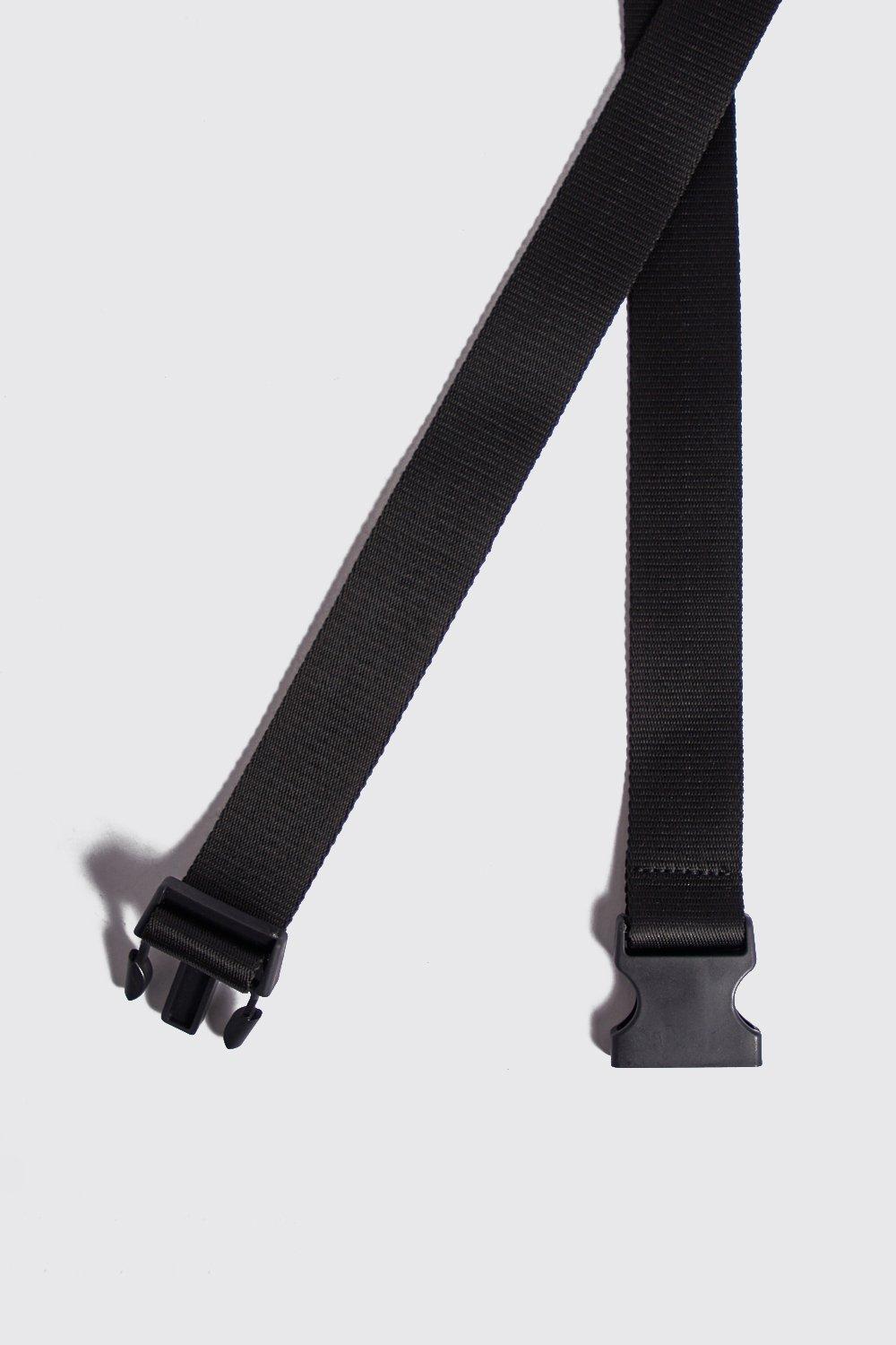 

Nylon Tape Belt With Release Buckle, Black