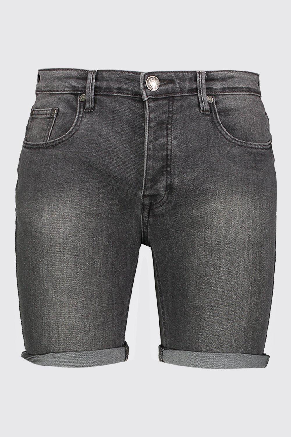 

Stretch Skinny Fit Pale Blue Denim Shorts
