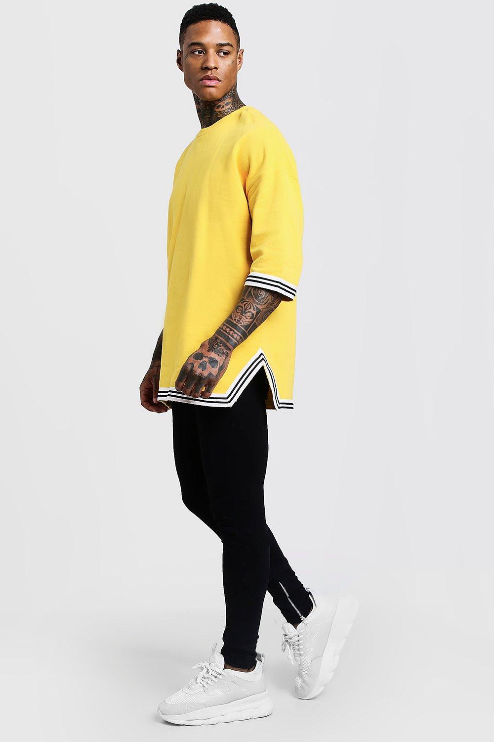 

Спортивный костюм MAN оверсайз с заниженными плечами, Yellow