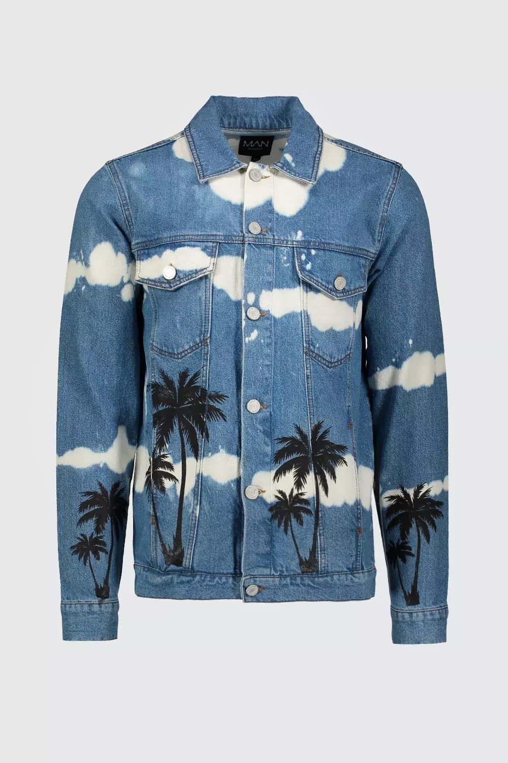 Amiri palm best sale denim jacket