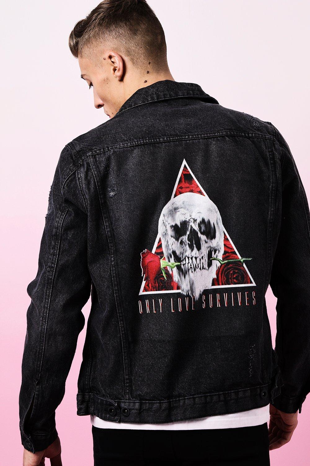 

Куртка из денима Valentines Only Love Survives, Black
