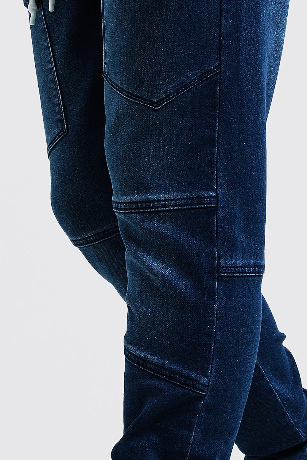 jersey denim joggers