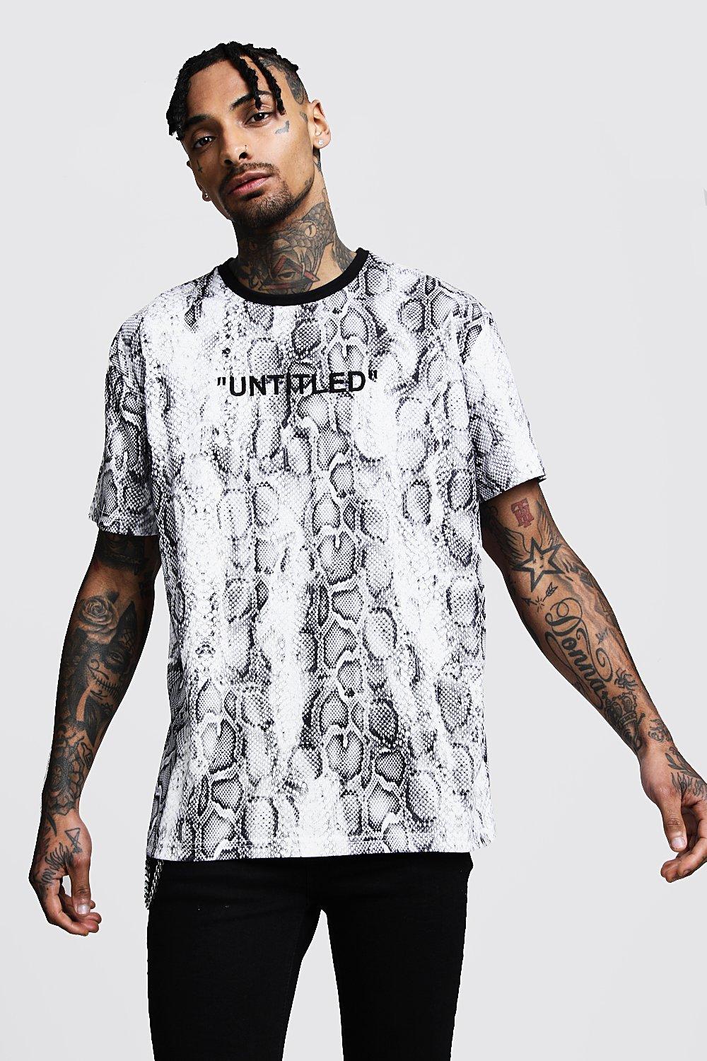 snake print t shirt