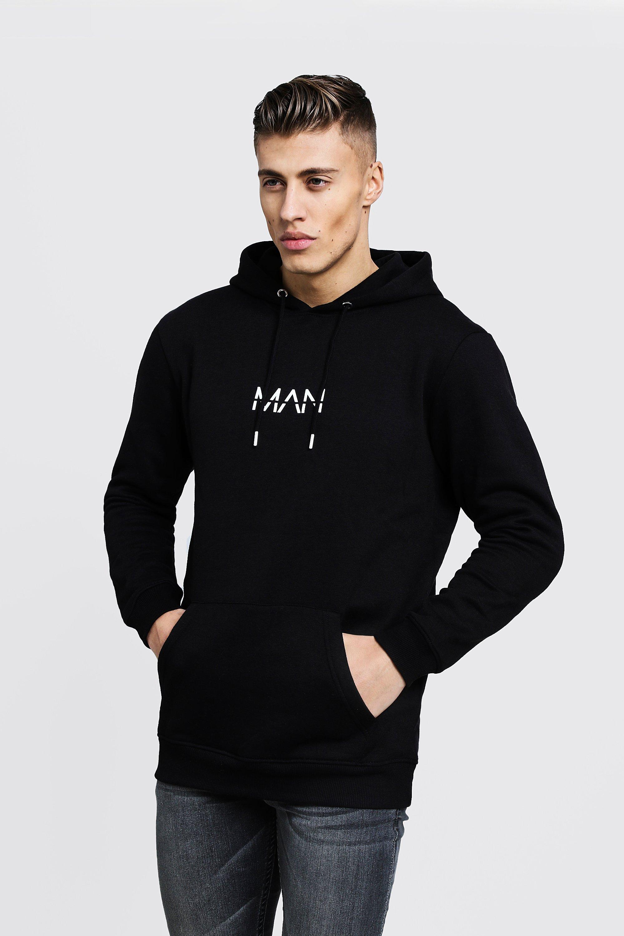 black hoodie boohoo