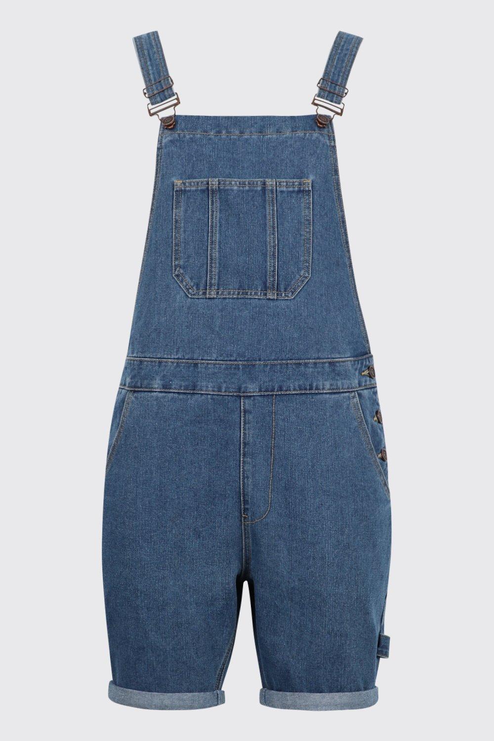 

Приталенный короткий комбинезон, Mid blue