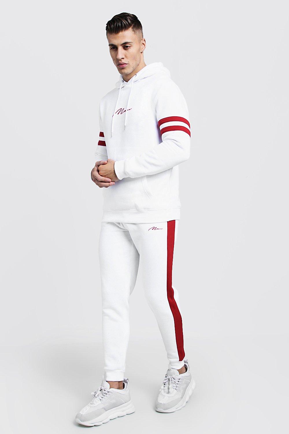 boohoo white tracksuit