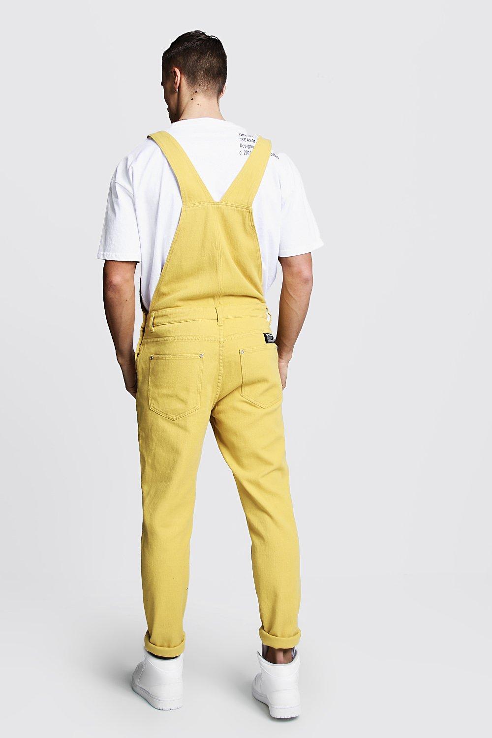 yellow overalls mens