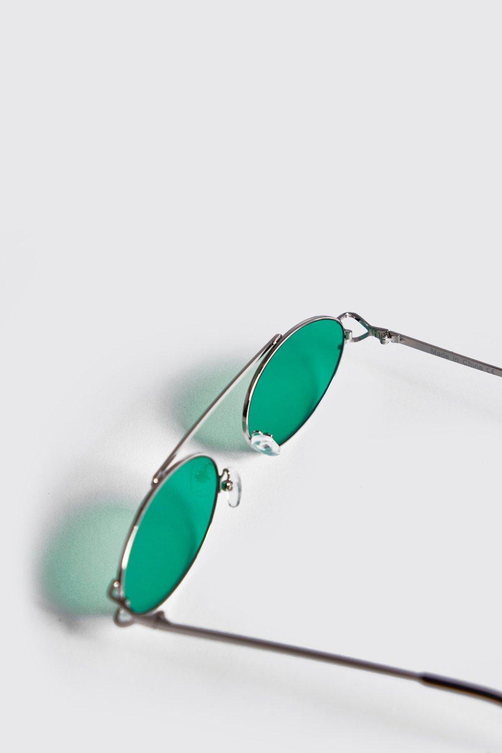 green lens glasses