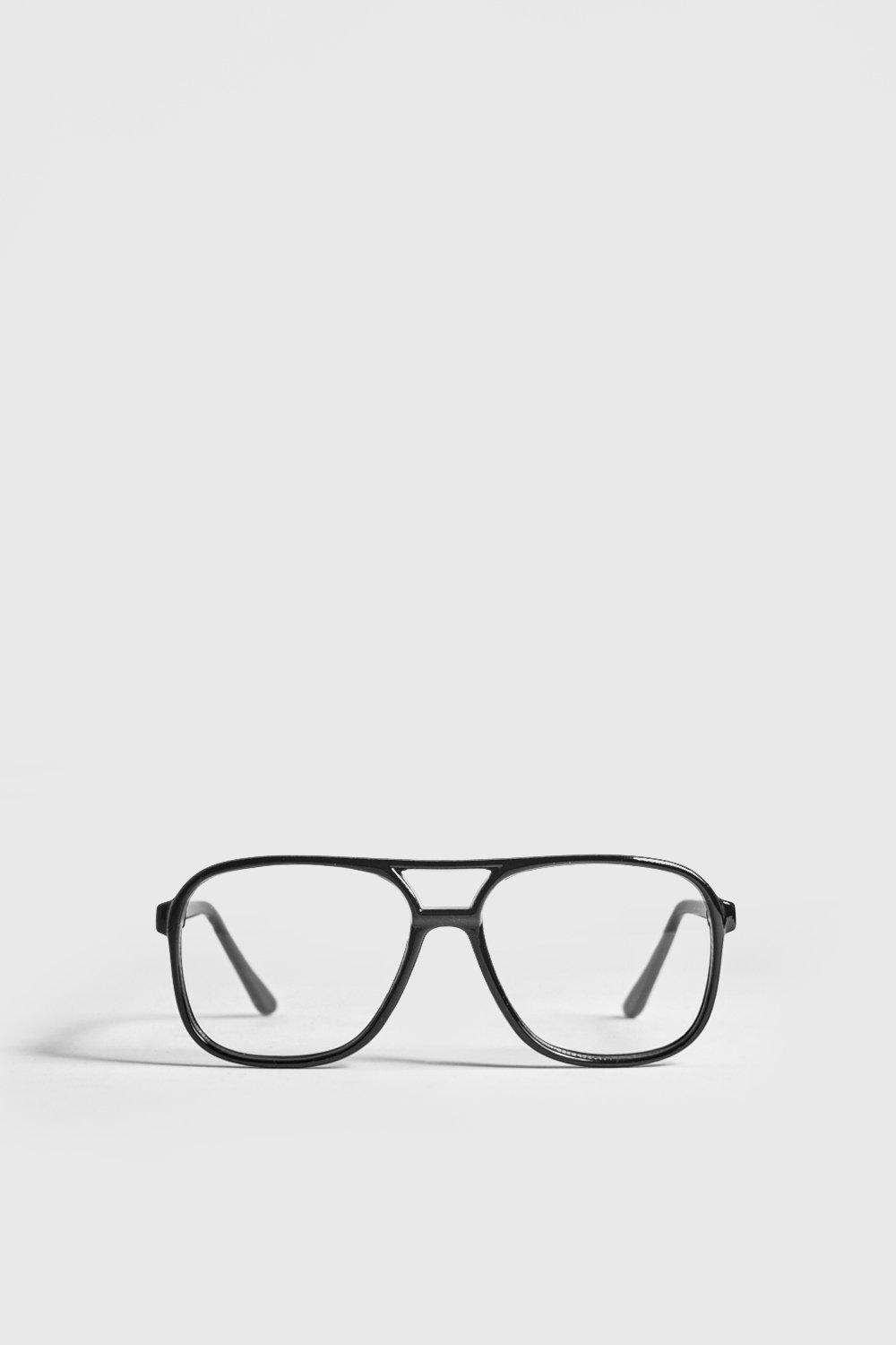 

Модные очки Geek с прозрачными линзами, Black