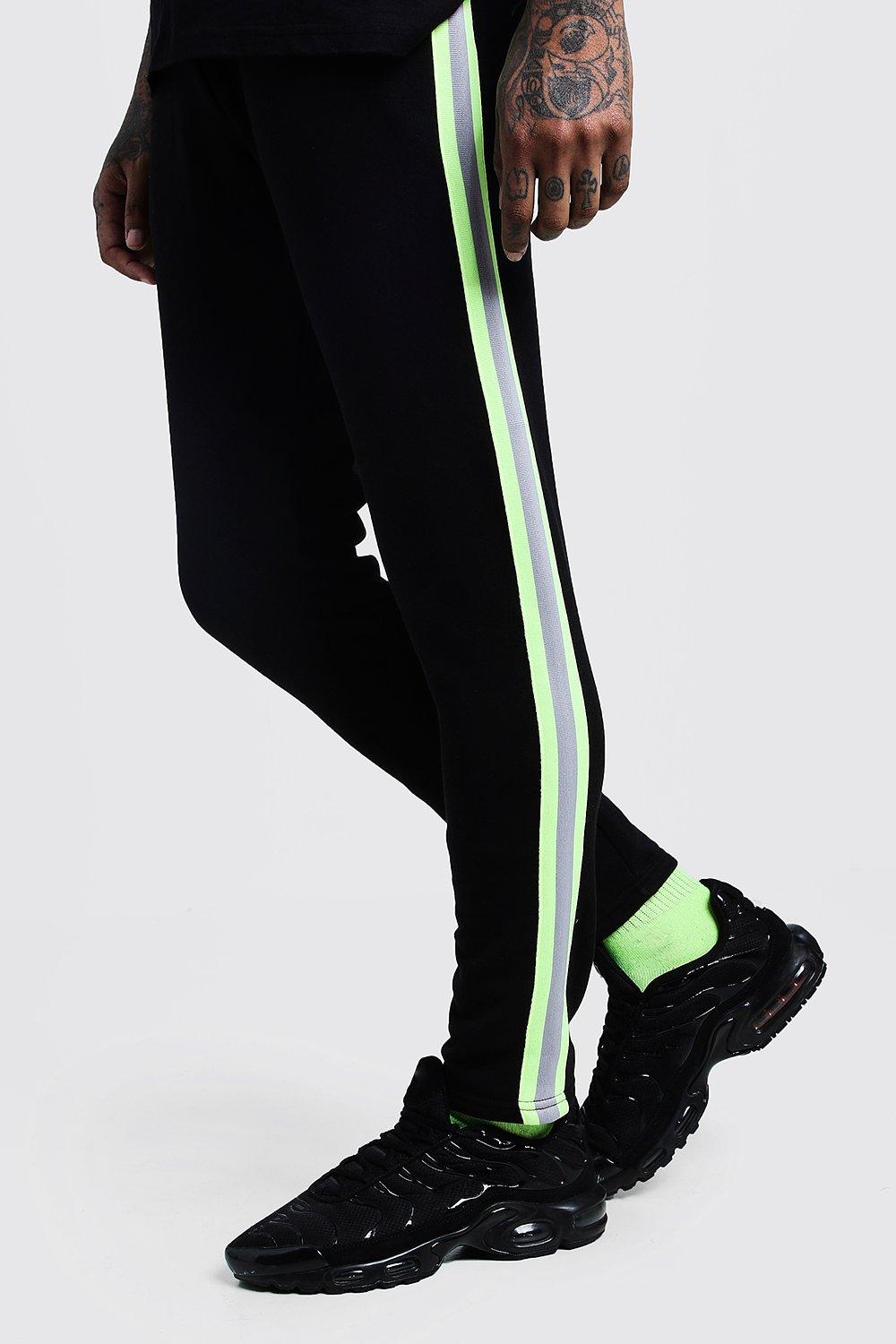 

Джоггеры Skinny Fit из джерси с отделкой неоновой лентой, Black