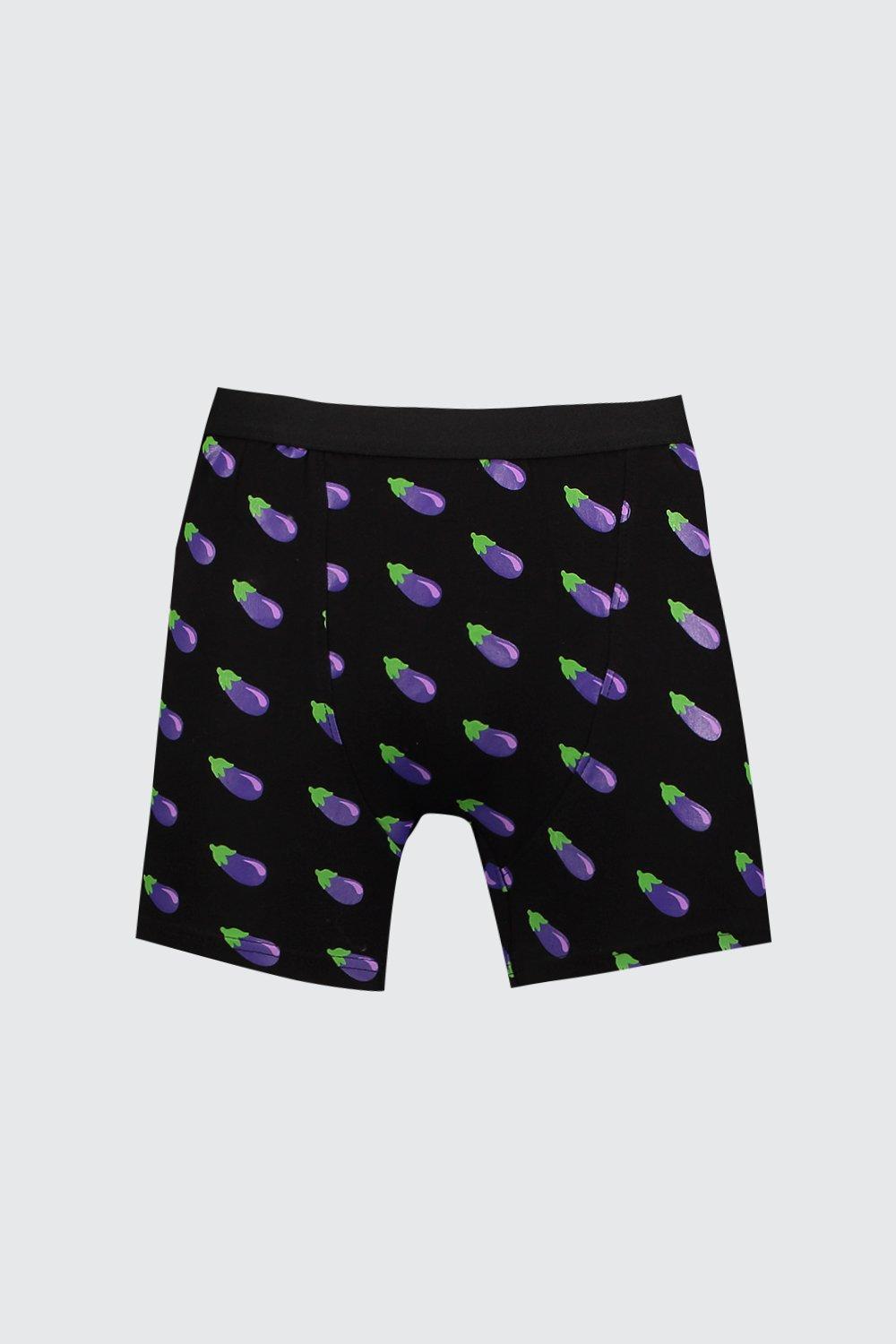 eggplant boxer shorts