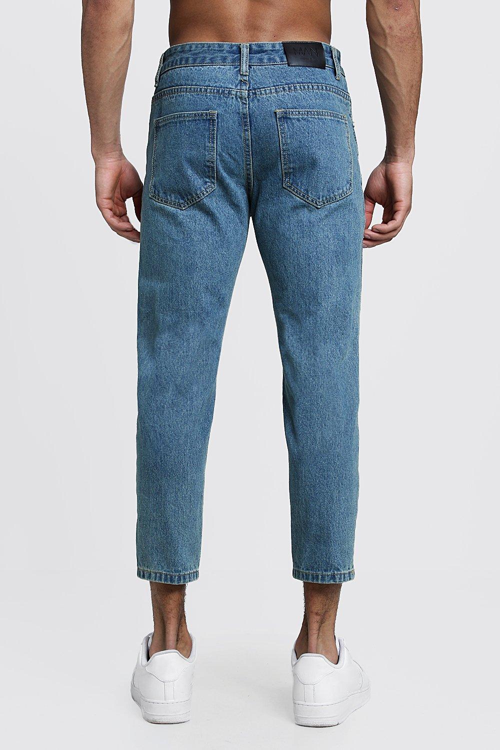 slim fit cropped jeans