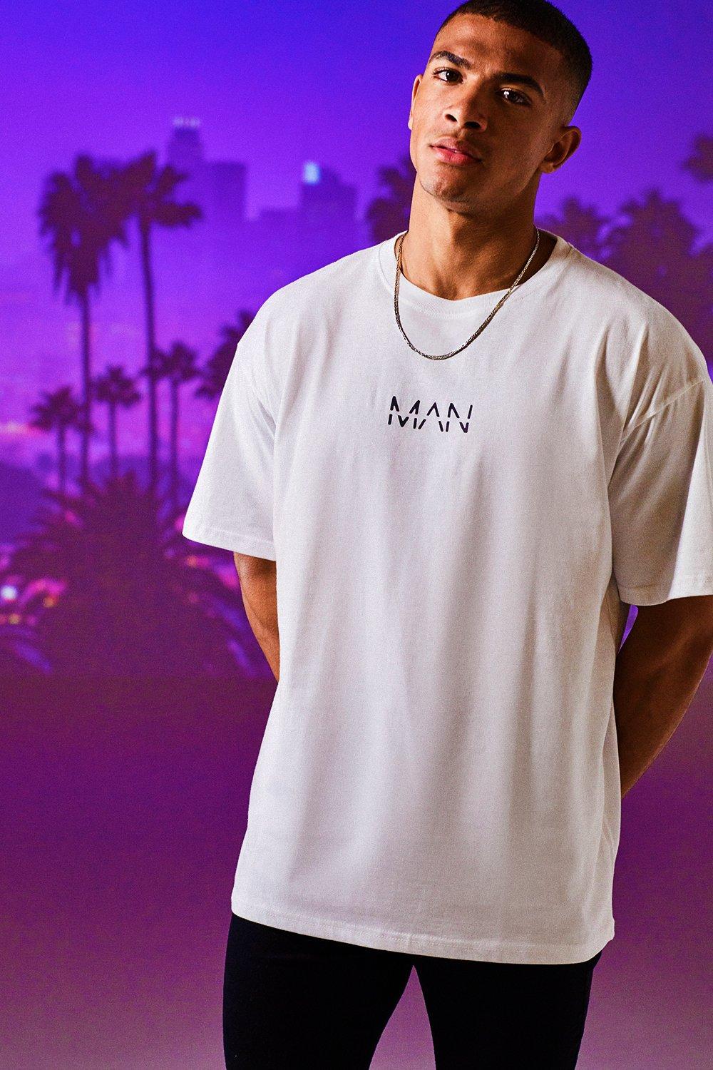 boohooman plain white t shirt