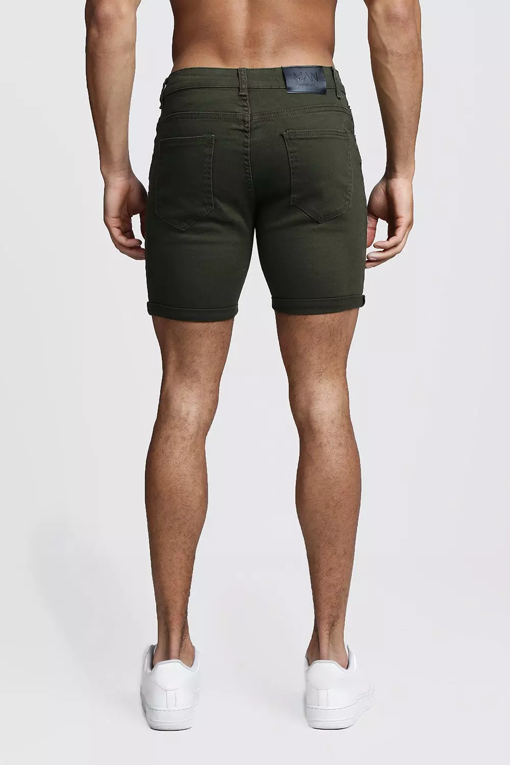 Skinny store khaki shorts