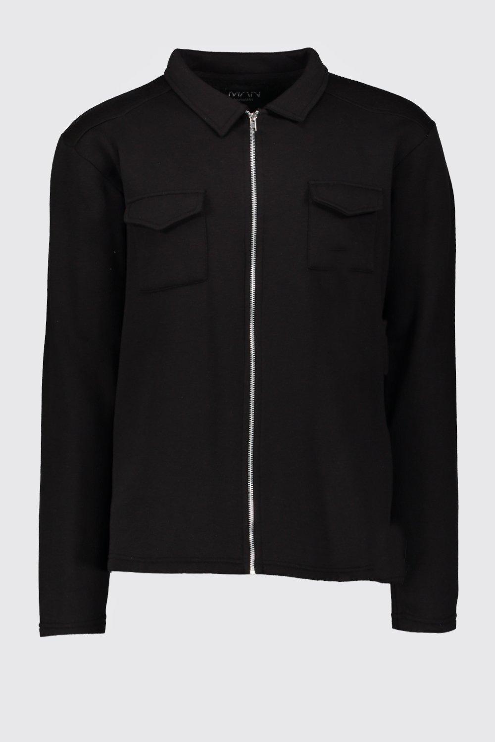 

Практичные Shacket из джерси, Black