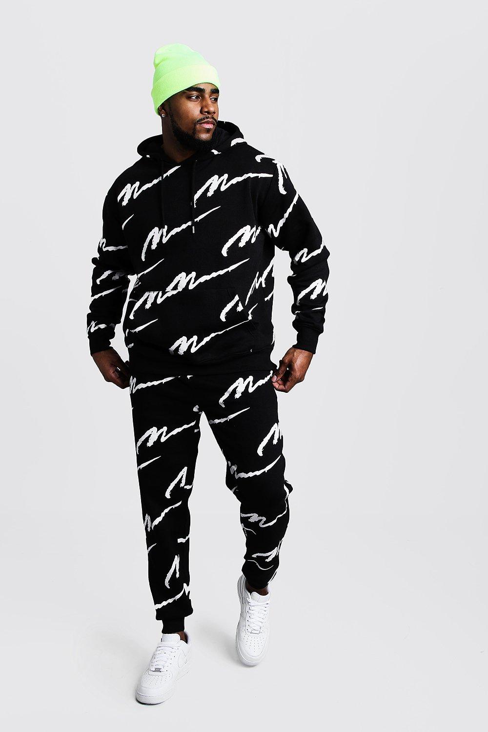 men's all over print tracksuit