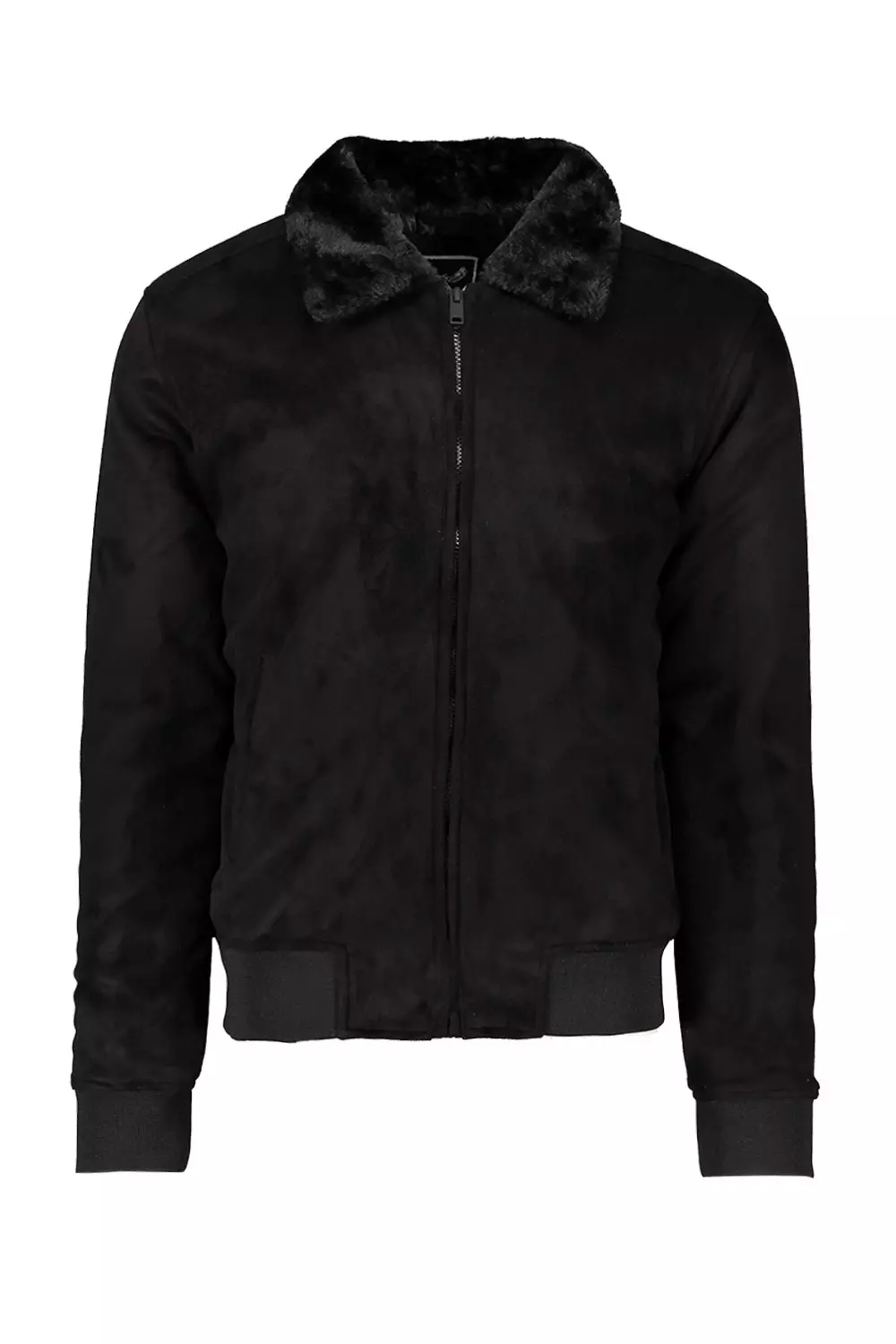 Mens suede jacket discount with fur collar