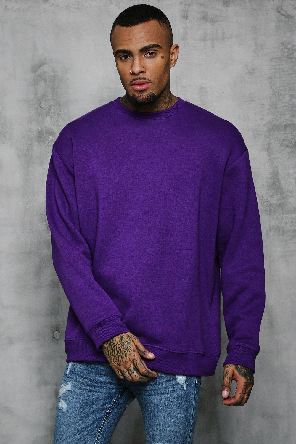 lavender oversized sweatshirt