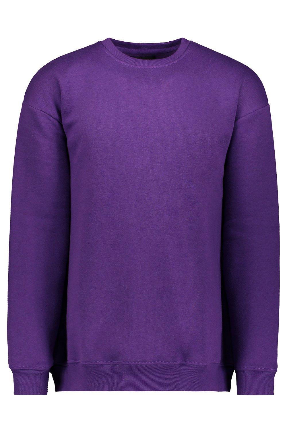 oversized purple sweatshirt