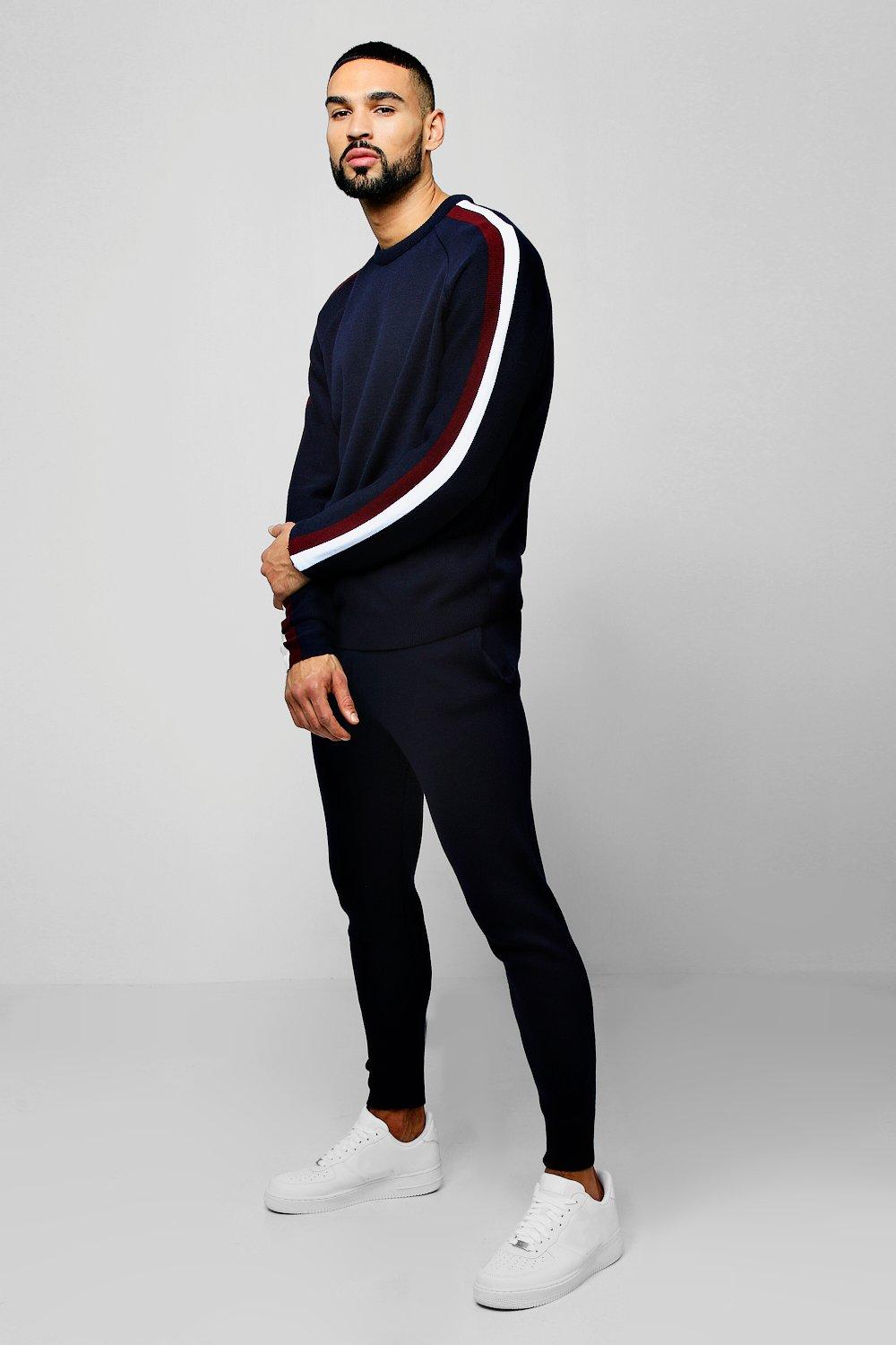 tracksuit with side stripes