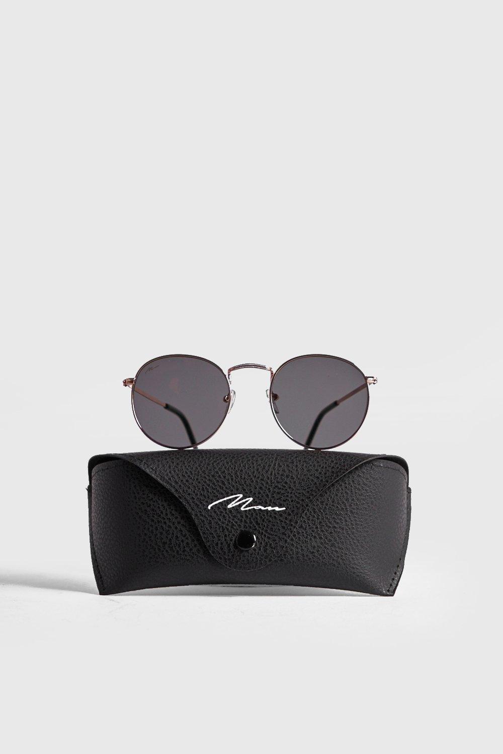 branded round sunglasses