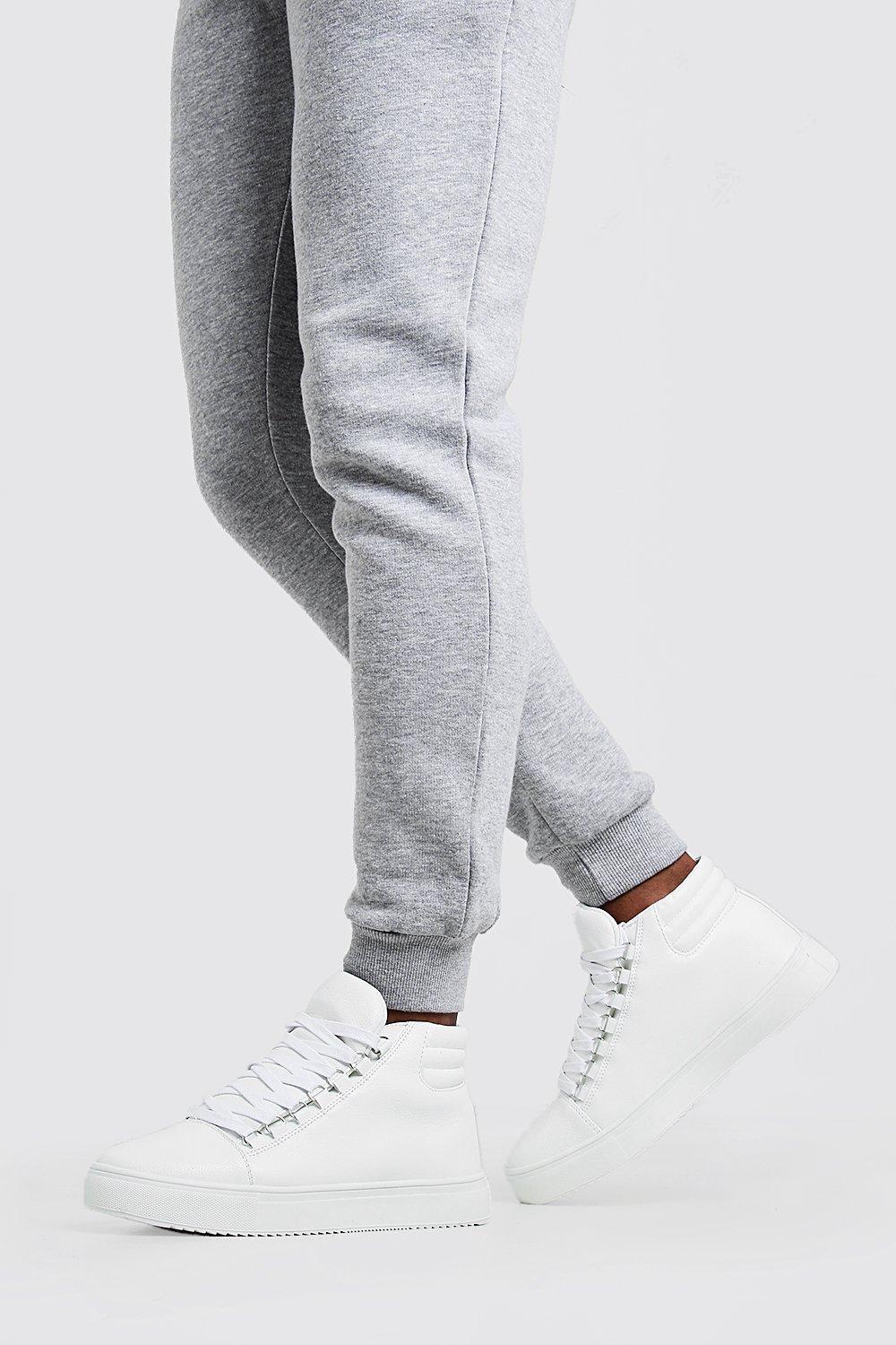 

Высокие ботинки из искусственной кожи с отделкой, White