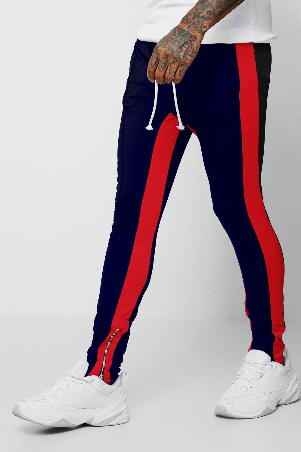 navy blue skinny joggers